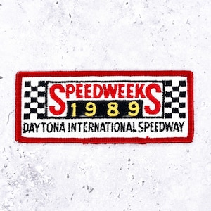 Vintage Speedweeks 1989 Patch NASCAR Racing Daytona International Speedway 90s