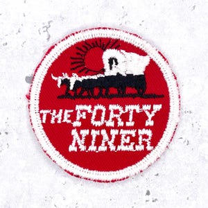 Vintage The Forty Niner Railroad Patch • Union Pacific Passenger Train • Sew-On