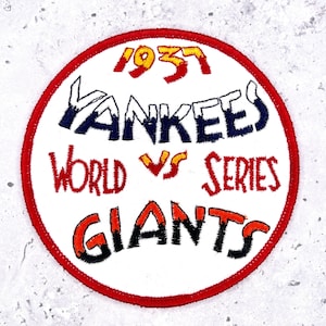 Vintage 1937 Yankees World Series Patch New York NY Giants Willabee & Ward