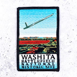 Washita Battlefield Patch • Oklahoma National Historic Site • Iron-On NOS