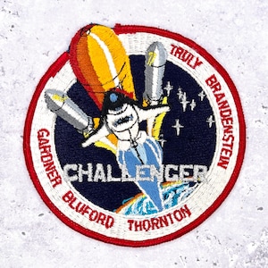 Vintage NASA STS-8 Patch • Space Shuttle Challenger • Mission Crew Badge NOS