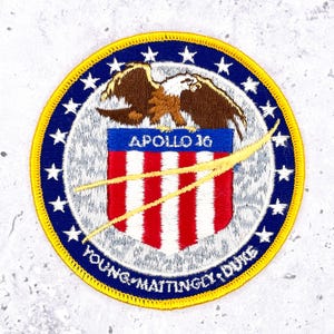 Vintage Apollo 16 Patch NASA Mission Astronaut 4"