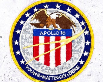Vintage Apollo 16 Patch NASA Mission Astronaut 4"