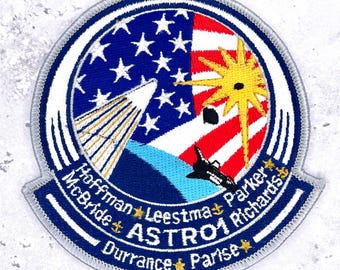 Vintage NASA STS-61-E-patch • Spaceshuttle Columbia • Badge geannuleerde missie NOS