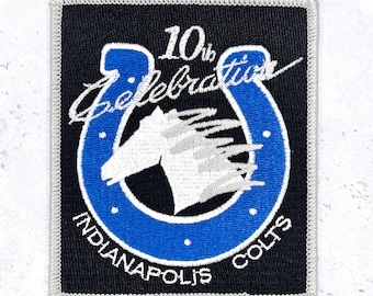 Vintage Indianapolis Colts Patch • 1993 NFL 10th Anniversary • Willabee & Ward
