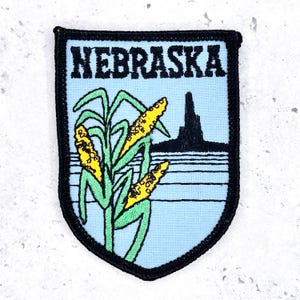 Parche antiguo de Nebraska • Recuerdo del estado del maíz de Chimney Rock • Para coser