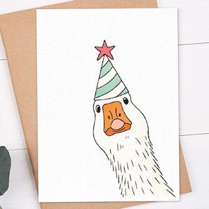 Silly Goose Birthday card | Birthday card | Goose card | Happy Birthday card | Funny Birthday Card | Birthday card for friend