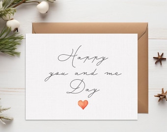 Happy you and me day Card, Wedding anniversary cards, Wedding day card, Anniversary Card for Wife Husband