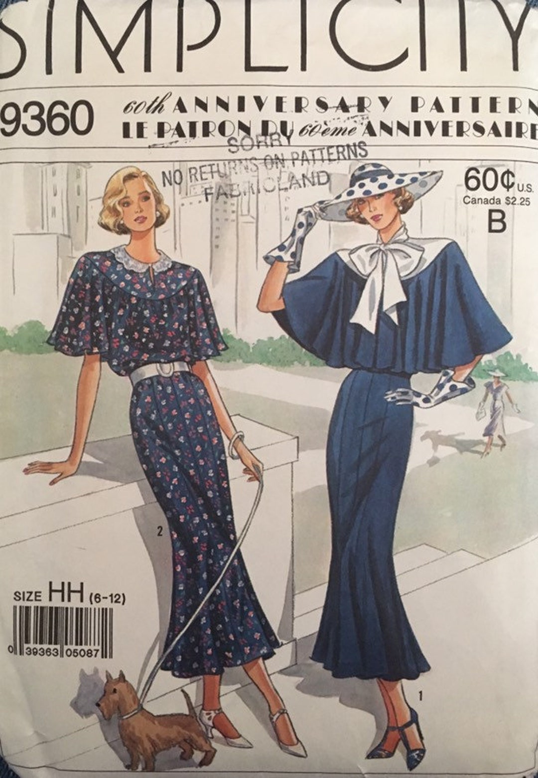Vintage Simplicity 9360 Dress 60th Anniversary Pattern - Etsy