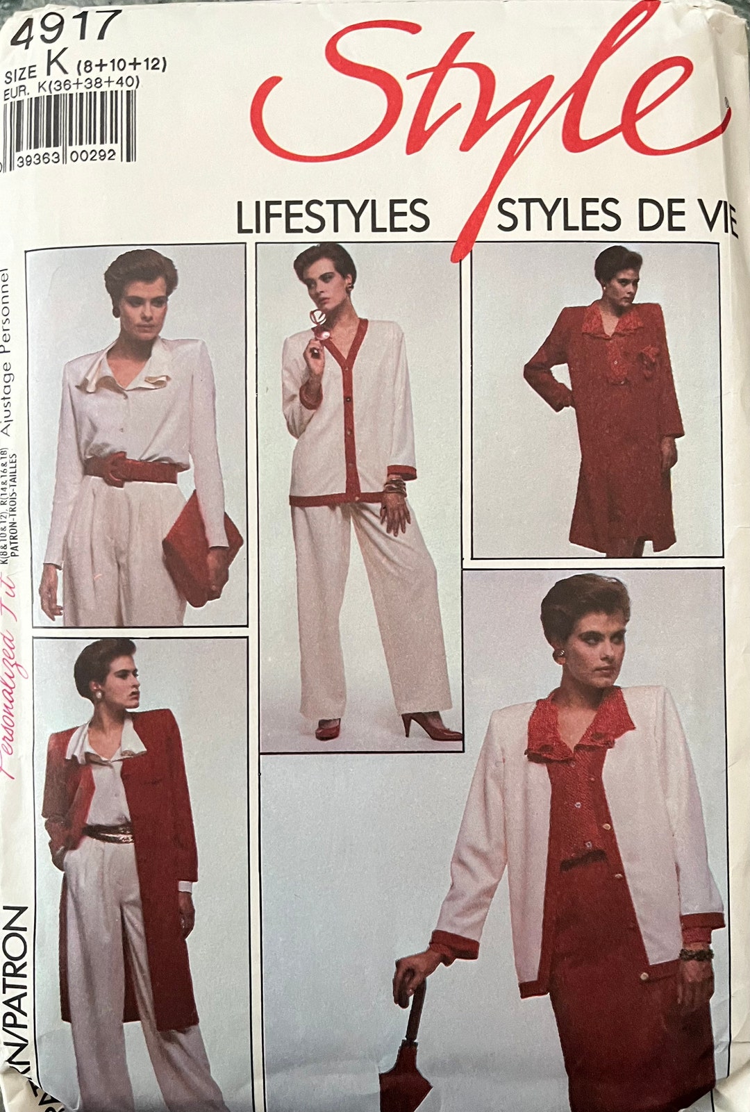 Vintage STYLE Power Separates Pattern 4917 Uncut - Etsy