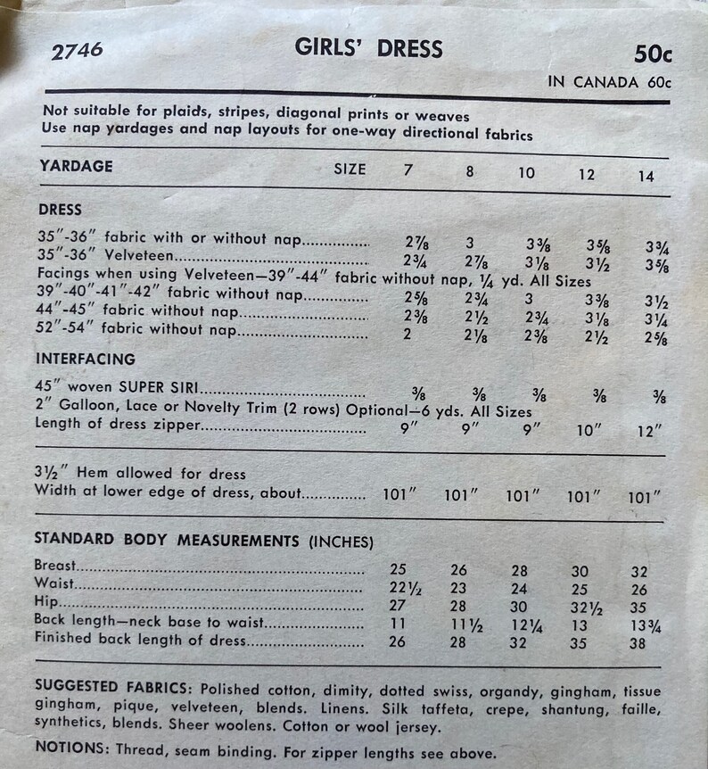 Vintage Sew-easy Girls Dress Pattern 2746 From Advance Uncut - Etsy