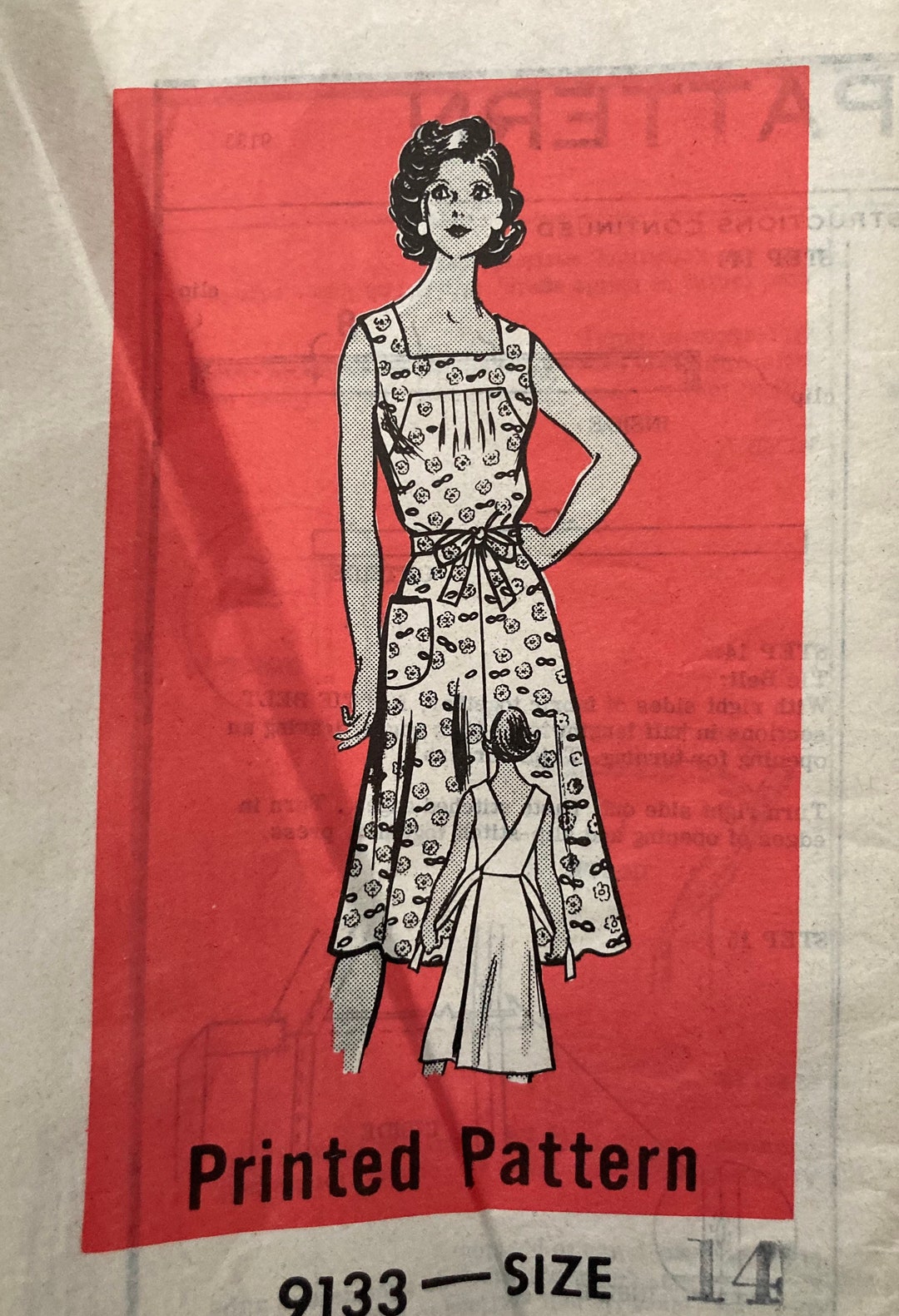 Wrapped Sundress Pattern Vintage Mail Order Wrap Around Sundress Pattern 9133 Uncut - Etsy