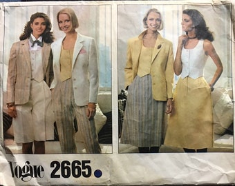 Vintage Vogue suit separates pattern 2665