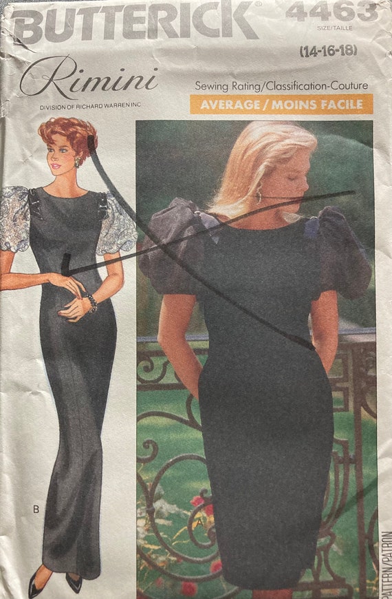 Vintage Butterick Evening Dress Pattern 4463 Uncut - Etsy
