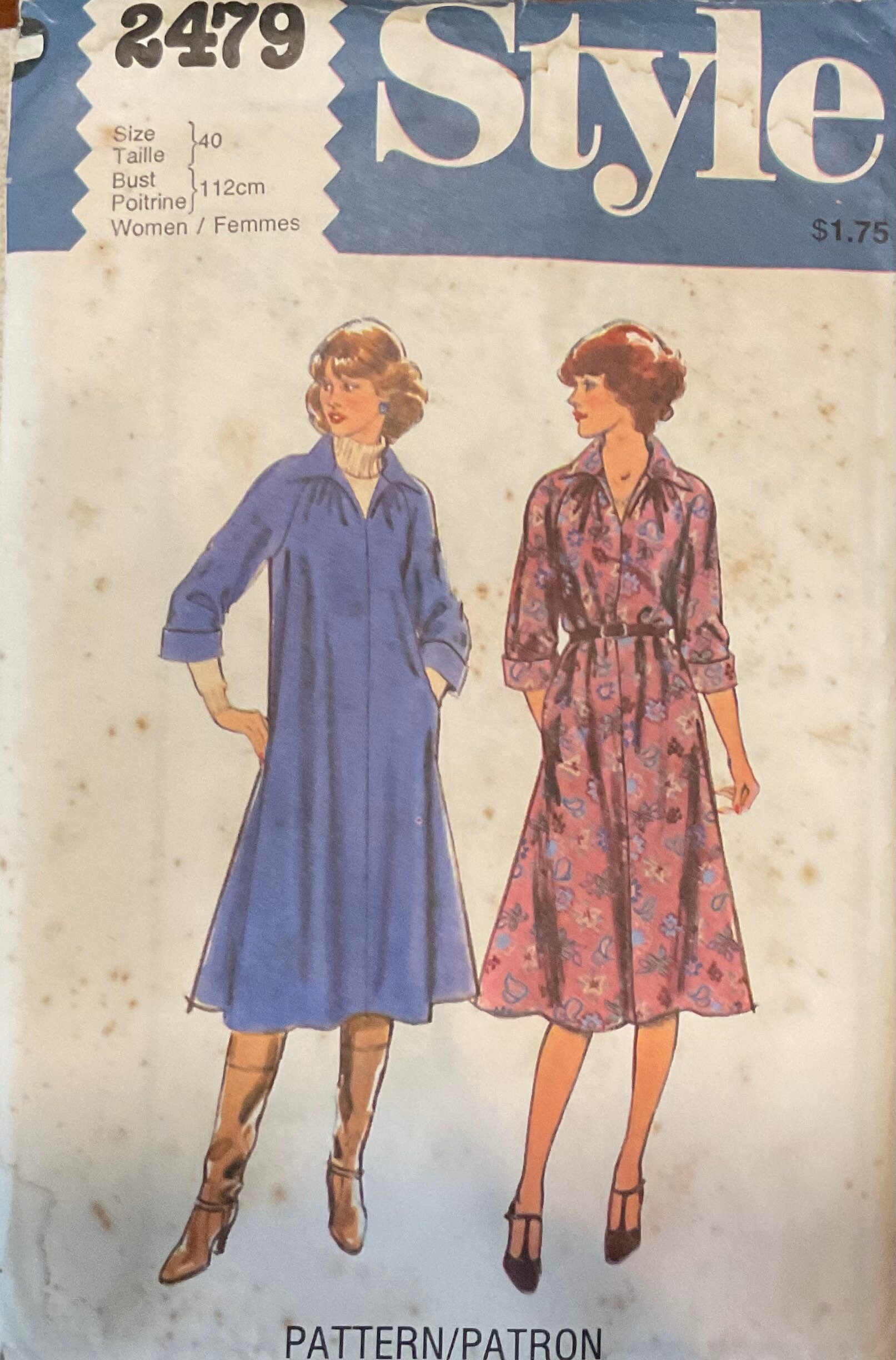 Over Dress Pattern Vintage Style Pull Over Dress Pattern 2479 Uncut - Etsy