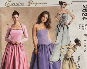 McCall’s Evening Elegance separates pattern collection 2624 uncut