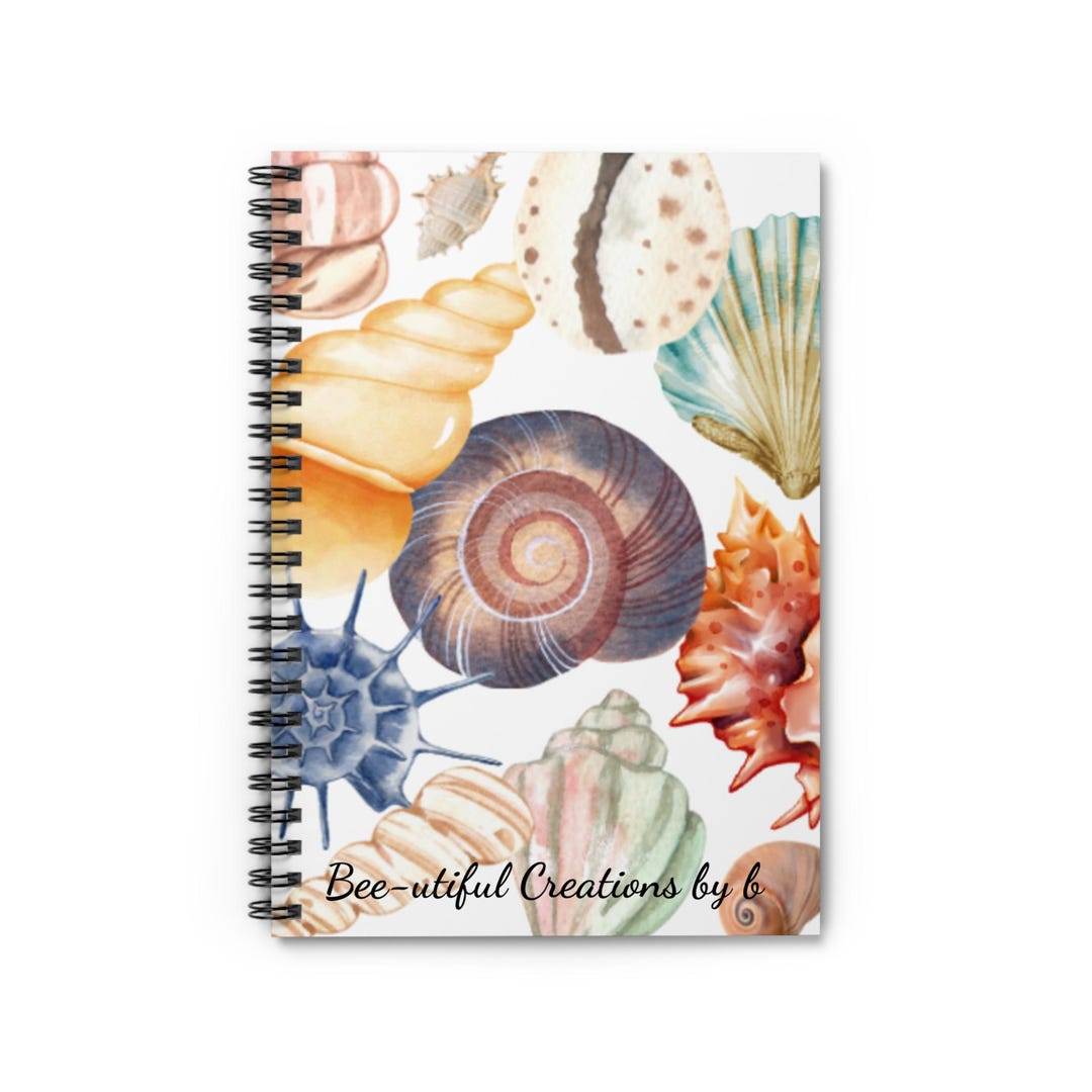 Sully Notebook Seashell Spiral Notebook – Coastal Marine-themed Journal - Etsy