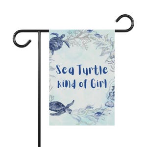 Wasserschildkröte, Gartenbanner, Küstendekoration, Dekoration für draußen, Strandvibes, Geschenk für Männer, Gartenflagge