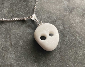 Wee Ghostie "Theo"  ghost pendant necklace