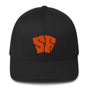 San Francisco Giants style ‘Fillmore’ orange+black baseball cap