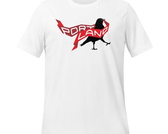 Portland Crow Represent! t-shirt (red)