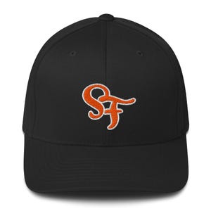 San Francisco Orange + Black flexfit logo cap
