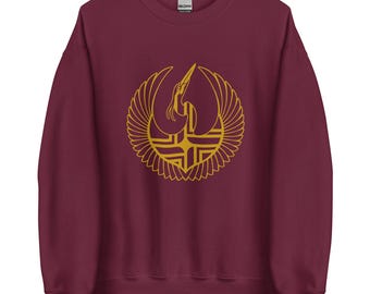 Portland Rebel Alliance (Starbird Heron + PDX City flag) linework sweatshirt
