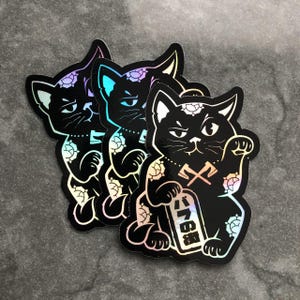 Rose City Kitty (three stickers)