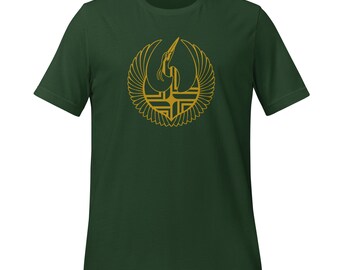 Portland Rebel Alliance (Starbird Heron + PDX City flag) linework t-shirt