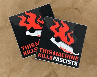 Cybertruck: This Machine Kills Fascists (2 stickers)