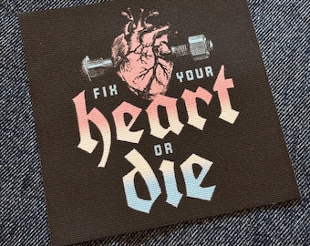 Trans Flag "Fix Your Heart or Die" patch