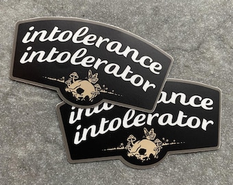 Pegatinas de intolerancia (2 pegatinas)