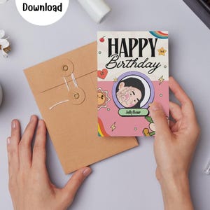 Pop Style Birthday Card | Instant Digital File