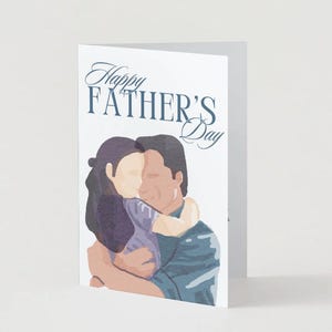 Cartão digital para o Dia dos Pais da minha filha | Cartão doce e emocionante para imprimir para o pai