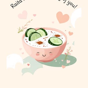 Rolig Raita-mat-ordvits: Desi-kärleksårsdag (digital nedladdning)