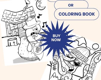 Get your creativity grooving! Color a funky worm rocking out on its instrument-perfect for lovers of weird, fun, and unique art! 1 of 5
