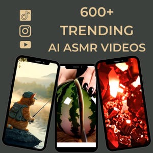 600+ AI ASMR Video Bundle | Glass Cutting, Fruit Cutting, Cat Clips & Experiment Reels | TikTok, Shorts, Reels PLR