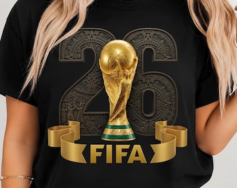 FIFA World Cup 2026 Trophy PNG SVG | Digital Download | Printable Soccer Art | World Cup 26 Logo Style | Instant Download