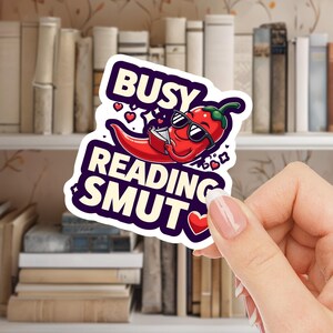 Funny Smut Reader Sticker, Romantasy Reader Gift, Dark Romance Lover, Book Lover Stickers, Bookish Decals, Reading Enthusiast Stickers