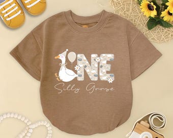 Silly Goose 1st Birthday Baby Romper