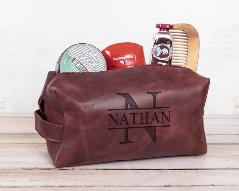 Instructor Gift Instructor Gifts College, School Logo Leather Dopp Kit, Toiletry Bags ...