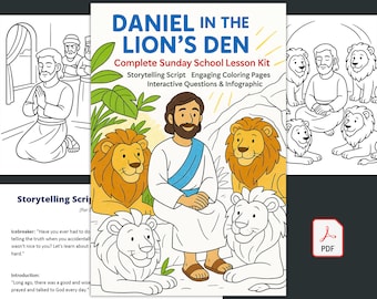 Kit di lezioni per la scuola domenicale "Daniele e la tana dei leoni" (PDF)