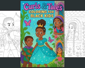 Disegni da colorare di fiabe afroamericane, stampabili per bambini di colore (PDF)