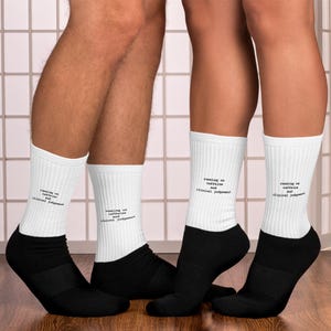 Running on Caffeine and Clinical Judgement Socks – Funny Medical Socks for Nurses, Doctors, Students – Hospital Shift Gift