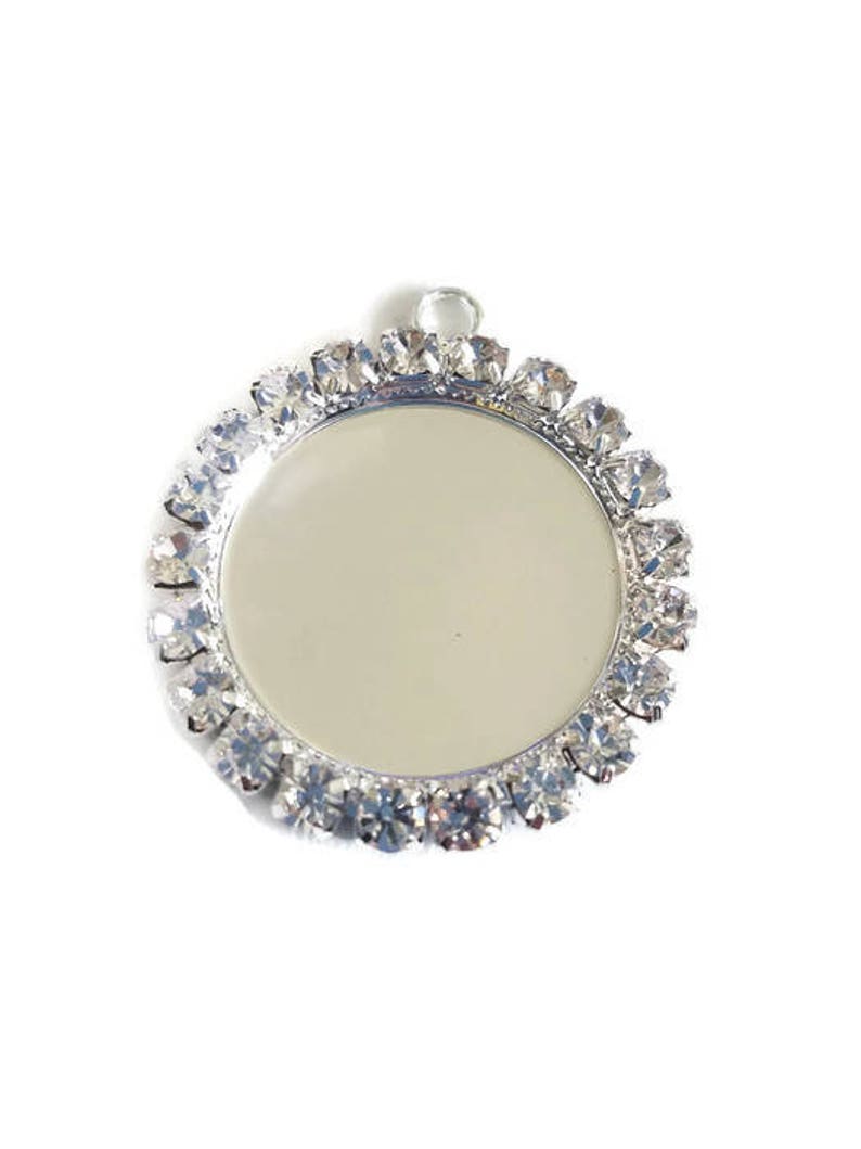 1 Rhinestone Pendants Wholesale Bottle Caps Flat Etsy