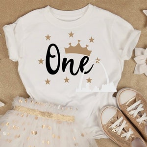 Primera fiesta de cumpleaños princesa SVG PNG DXF jpeg Diva de la corona de un año de edad silueta o Cricut decal niña cumpleaños camisas bebé bebé dormitorio
