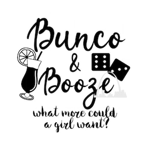 Bunco jeu de dés svg coupe fichier filles nuit mamans nuit potable svg équipe groupe t-shirts chapeaux bouteilles d’eau autocollants bricolage cadeaux Silhouette cricut