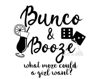 Bunco Dados Juego svg cut archivo Girls night Moms night Drinking svg team group t-shirts botellas de agua diy calcomanías regalos Silhouette cricut