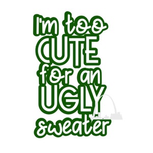Ugly Christmas Sweater Svg Dxf Png Jpeg Funny Christmas Onesie - Etsy