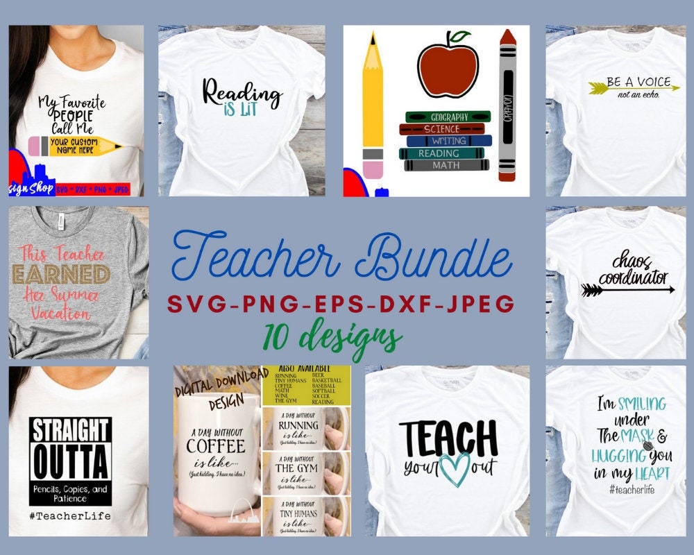 Download Teacher Mask Svg Cut File Teacher Life Diy Sublimation Mug Png Etsy